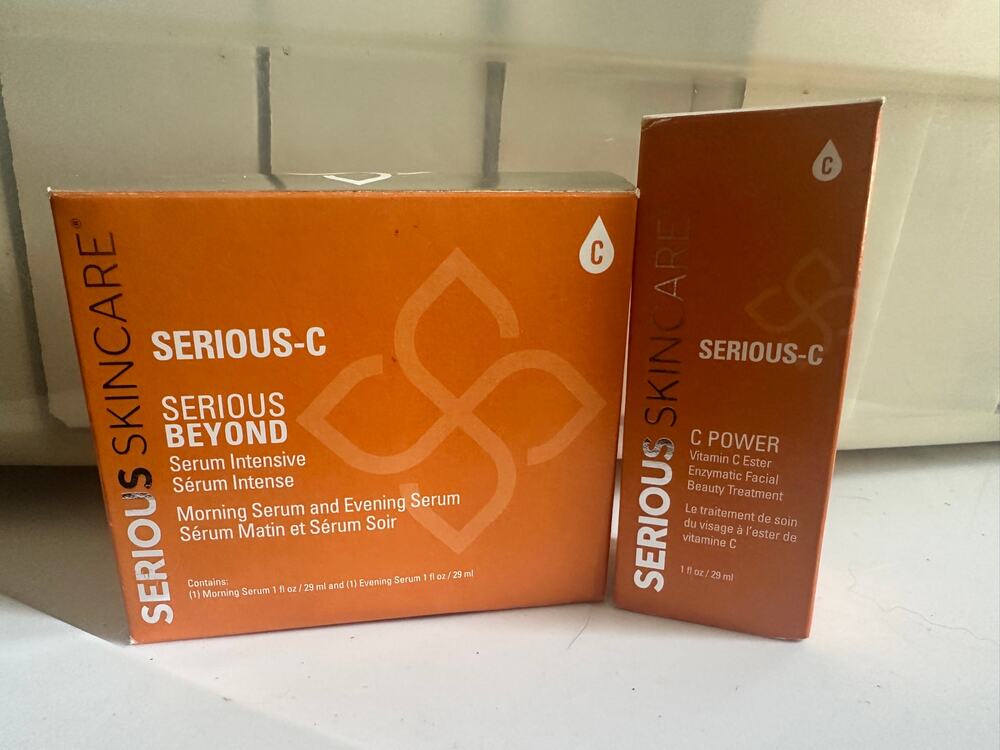 NOS Serious Skincare Vitamin C Enzymatic Facial Treatment and serum intensive